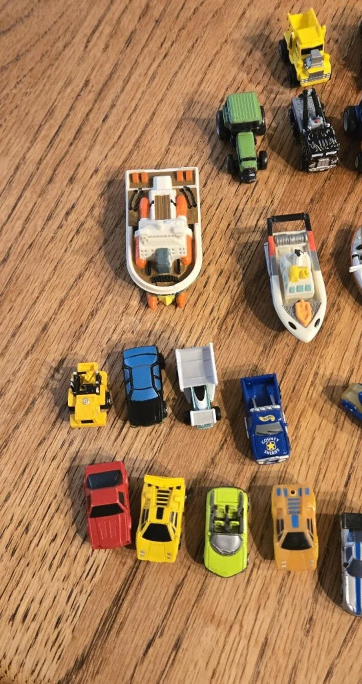 Lot Of 57 Micro Machines Military Airplanes  Trucks Cars Farm Boats